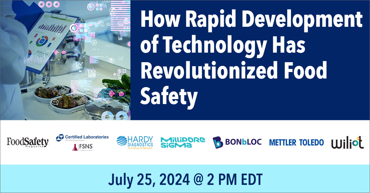 How Rapid Development of Technology Has Revolutionized Food Safety